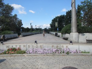 Entry to Hudson River Greenway