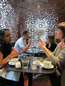 Cozy dining area inside Milse