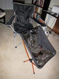 Compare the size of the two chairs. 