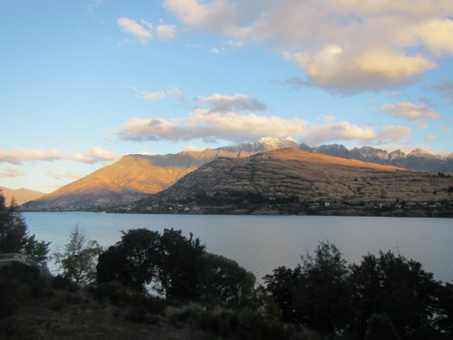 Gaze all day? Lake Wakatipu from our apartment in The Rees