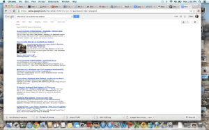 Google: What time is in in Auckland, New Zealand?