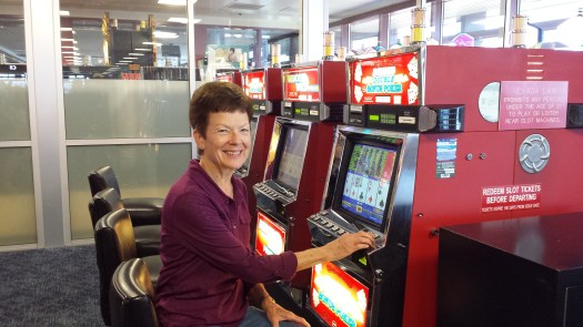 Will I be able to drag Auntie J away from the slots when they board our Southwest Flight?