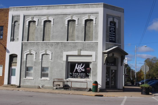 This was formerly a bank robbed by Bonnie and Clyde.