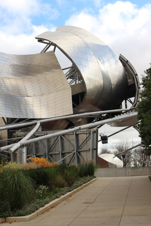 Frank Gehry designed the Jay Pritzger Pavilion at Millenium Park