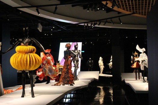 The catwalk at the WOW exhibit allows you to see some of the best designs from various years.