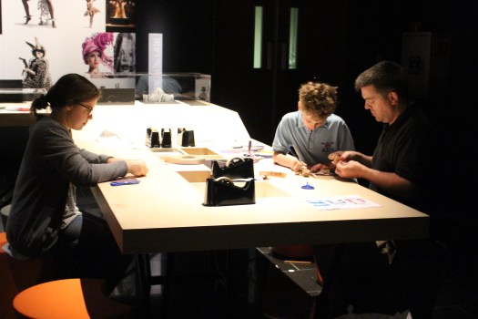 Sarah Harriet making her paper doll