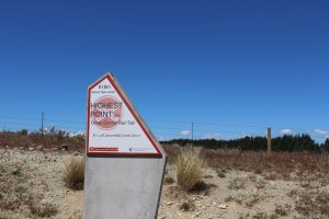 Highest Point trail marker