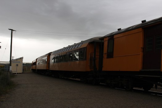 The middle-of-nowhere stop at Pukerangi is as beautiful as it is remote.