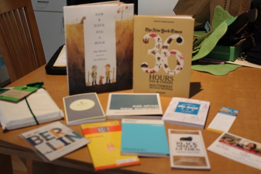 I went a little crazy tasting the travel books and maps at Traveler's Bookcase.