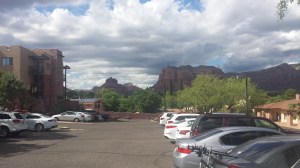 View from our room and the resort.