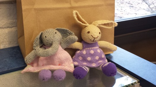 Bunny and Elephant jumped into a padded mail envelope and are flying off to the United Kingdom