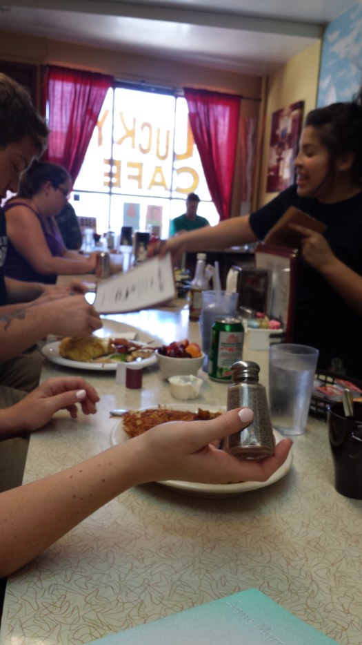 Eat at the bar or in a booth.