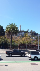 Coit Tower on the hill