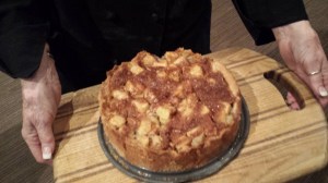 Finished Apple Cake with Grappa. Yum!